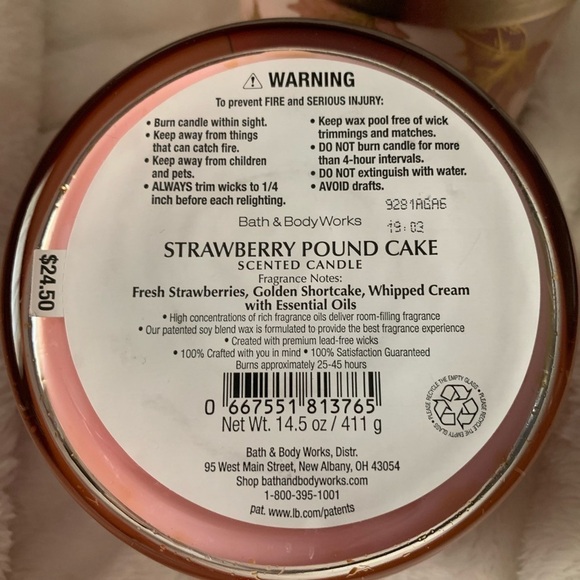 Bath & Body Works Strawberry Pound Cake - Picture 3 of 3